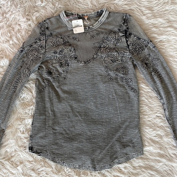 Free People Micha Tee in Black - Picture 5 of 14